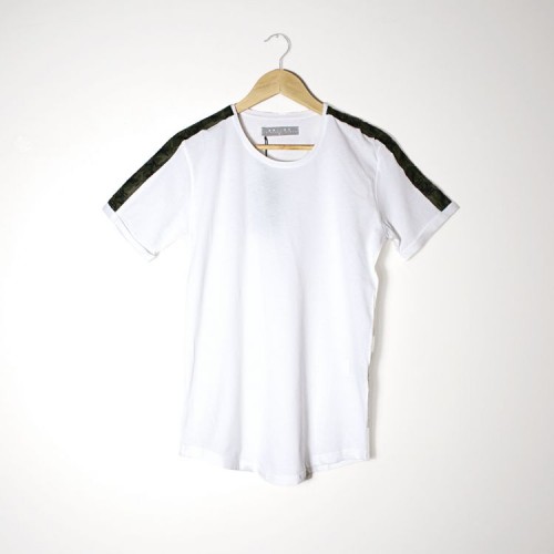 Men's T-shirt  - White - Camouflage