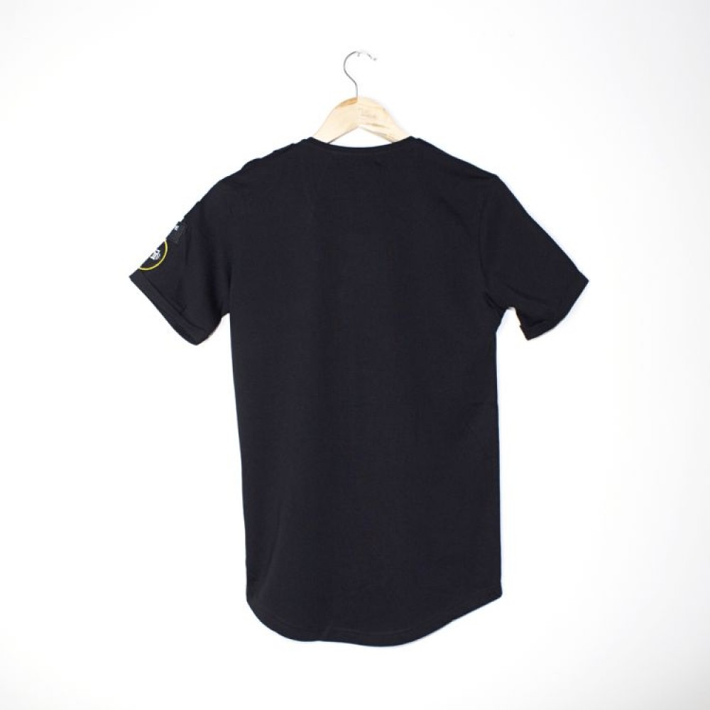 Men's T-shirt  - Black - Reverse Stitching