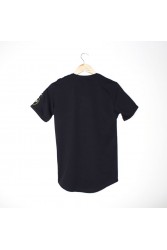 Men's T-shirt  - Black - Reverse Stitching