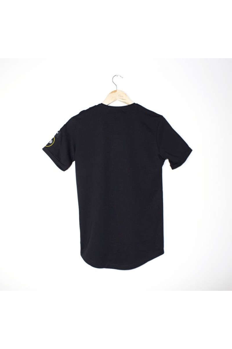 Men's T-shirt  - Black - Reverse Stitching