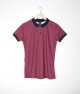 Men's Polo-Neck T-shirt - Red
