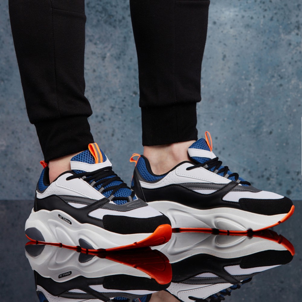 Men’s Sneakers - White Blue - DS.MJ1838