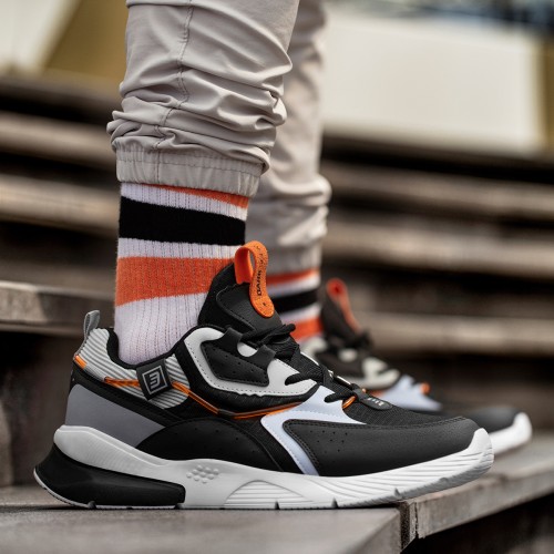 Mens Sneakers - Black White Ice - DS3.1205