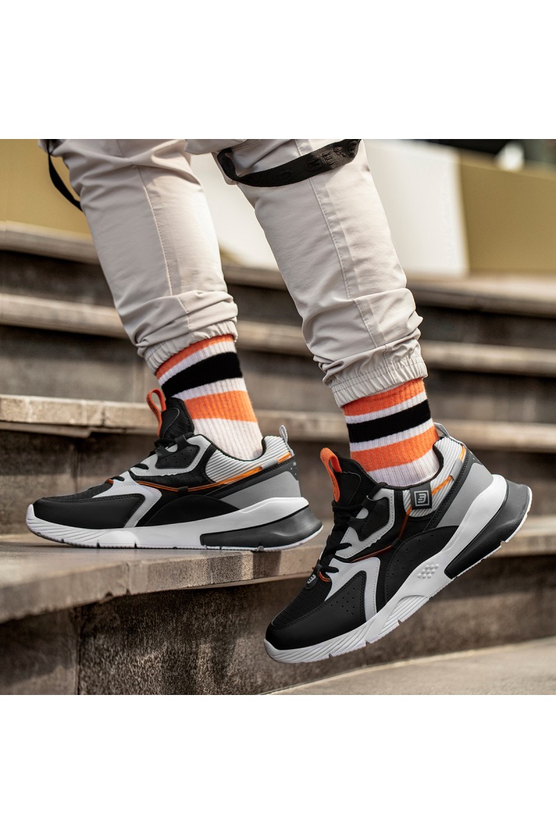 Mens Sneakers - Black White Ice - DS3.1205