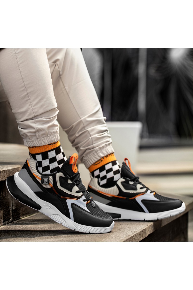 Mens Sneakers - Black White Ice - DS3.1205