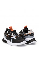 Mens Sneakers - Black White Ice - DS3.1205