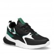 Mens Sneakers - Black White Green - DS3.1205