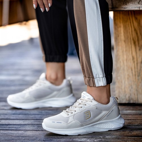 Women’s Sneakers - Beige White - DS3.1032K