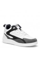 Mens High Top Sneakers - White Gray - DS3.1204