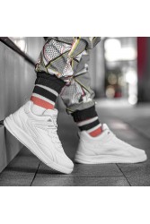 Mens High Top Sneakers - White - DS3.1204