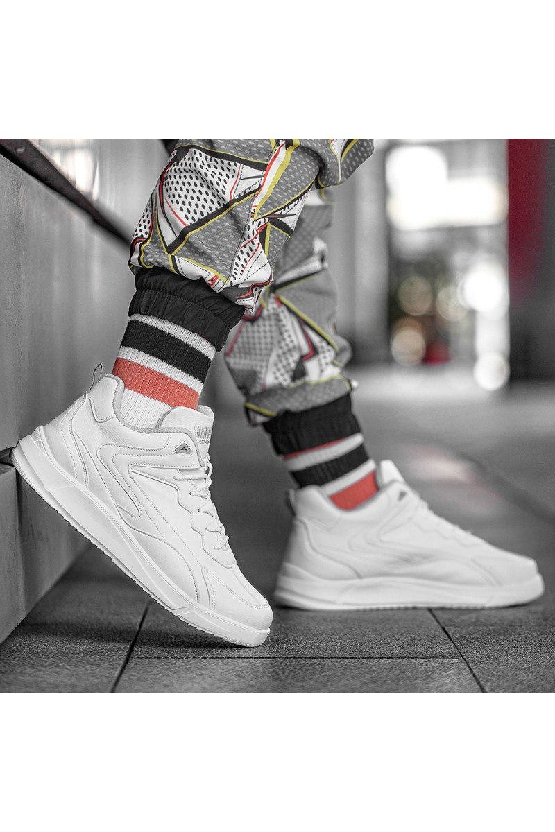 Mens High Top Sneakers - White - DS3.1204