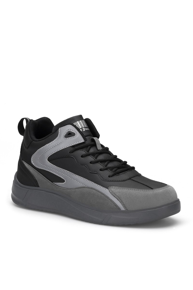 Mens High Top Sneakers - Black Gray - DS3.1204