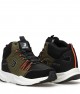 Mens High Top Sneakers - Black Khaki Orange - DS3.1258