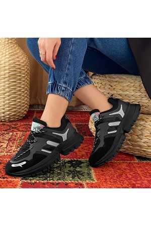Women’s Sneakers -  Black Silver - DS3.5154
