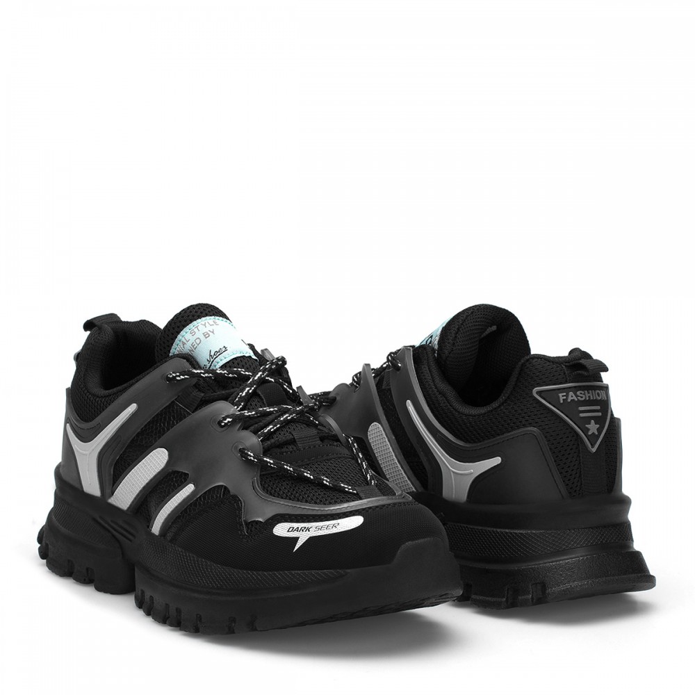Women’s Sneakers -  Black Silver - DS3.5154