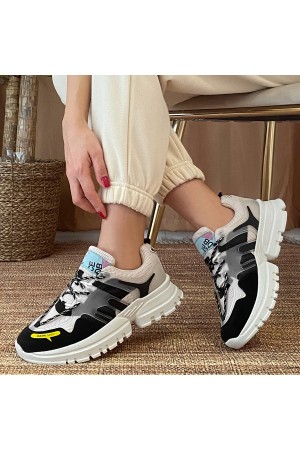 Women’s Sneakers - Beige Black - DS3.5154
