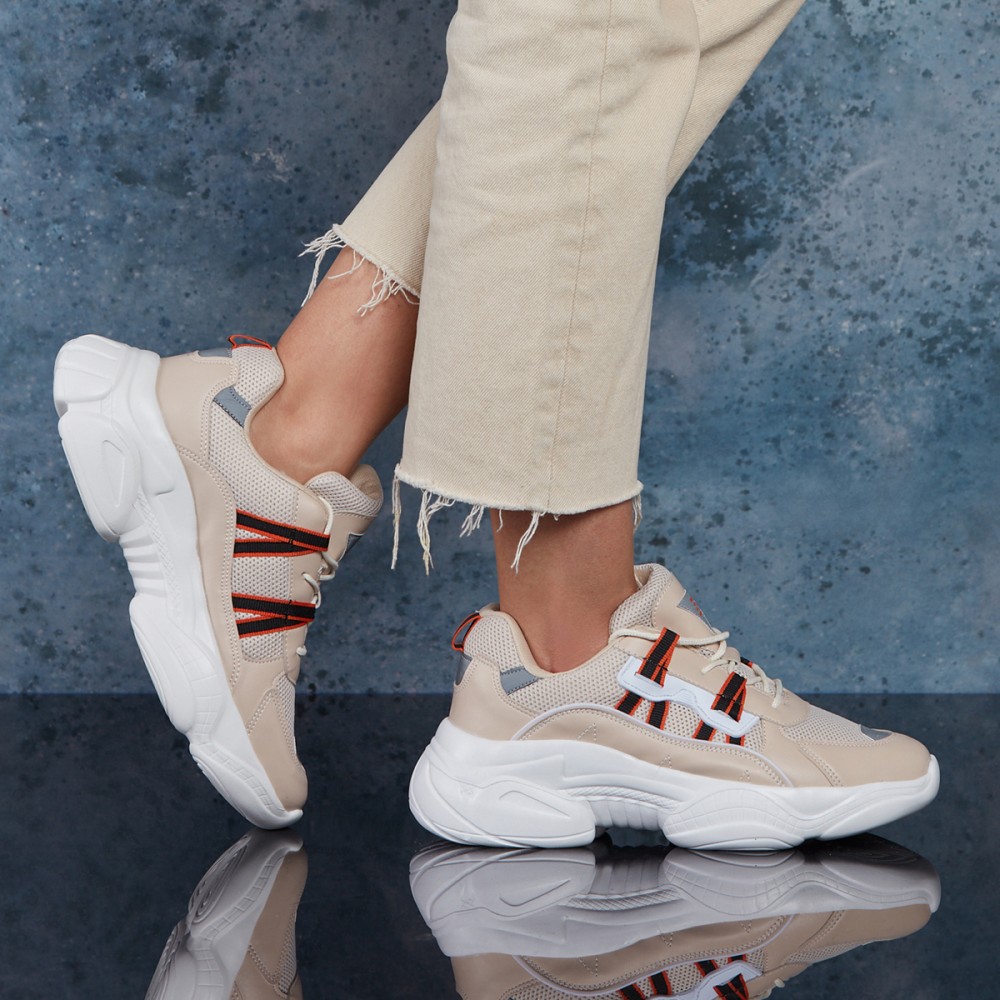 Women’s Sneakers - White Beige - DS3.5156