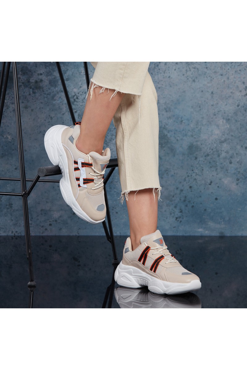 Women’s Sneakers - White Beige - DS3.5156