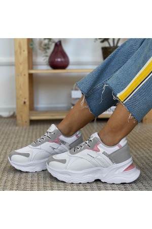 Women's Sneakers - White Gray - DS3.5181