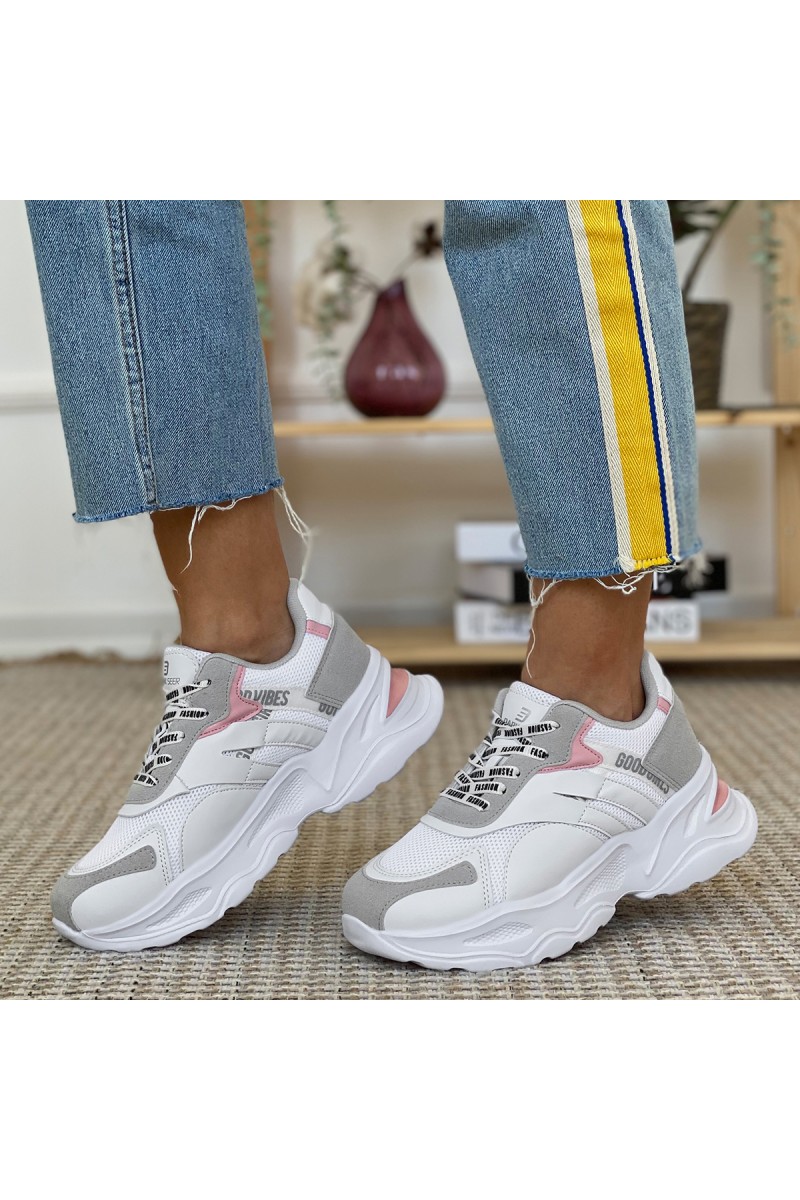 Women's Sneakers - White Gray - DS3.5181
