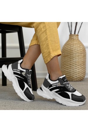 Women's Sneakers - White Black - DS3.5181
