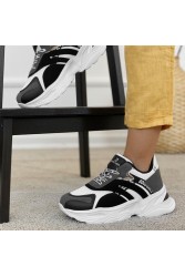 Women's Sneakers - White Black - DS3.5181