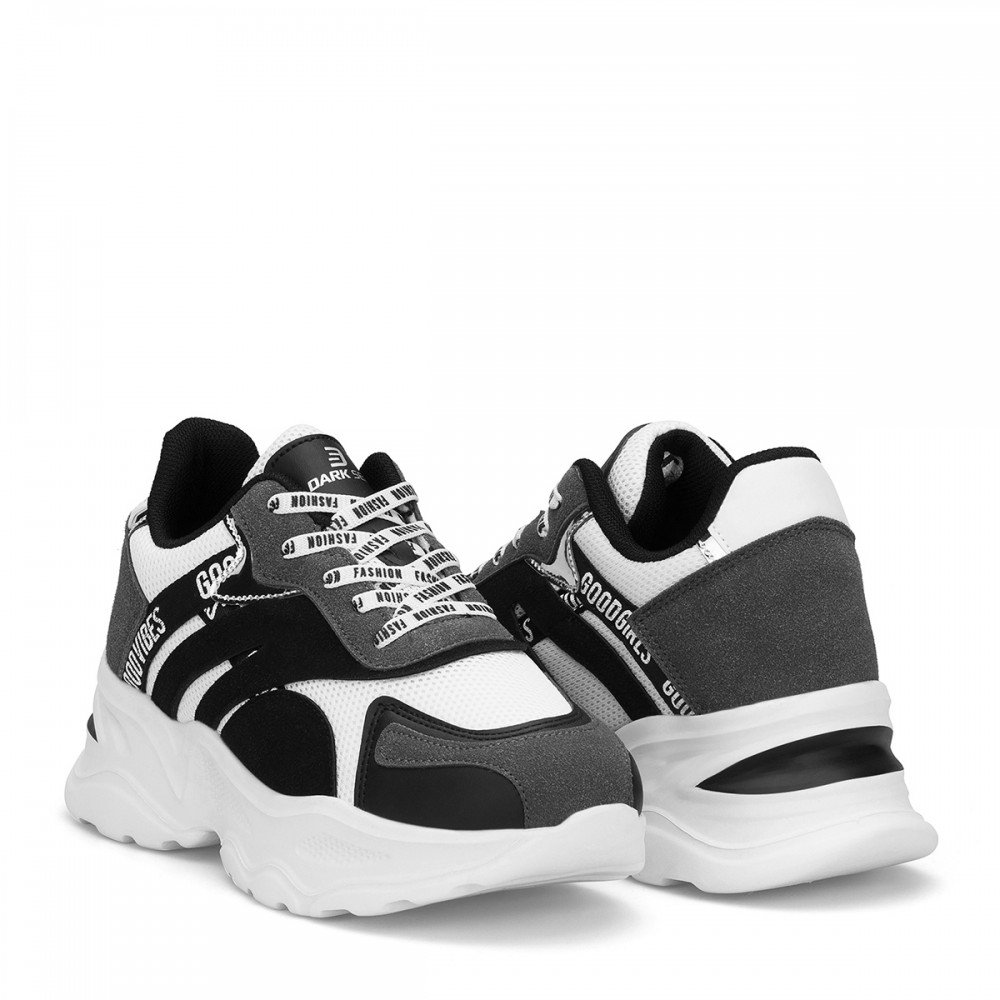 Women's Sneakers - White Black - DS3.5181