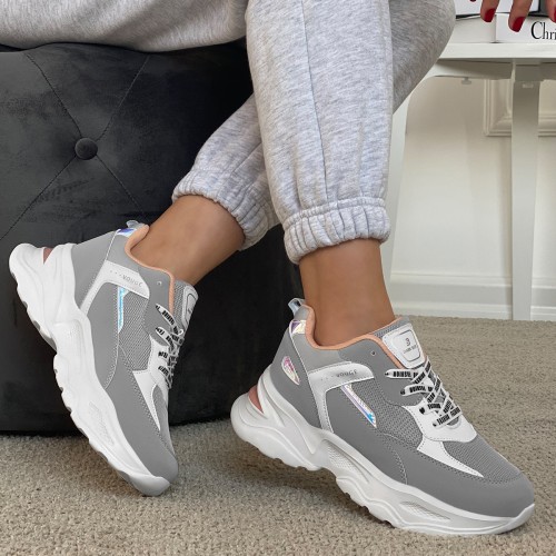 Women’s Sneakers - Gray White  - DS3.5207
