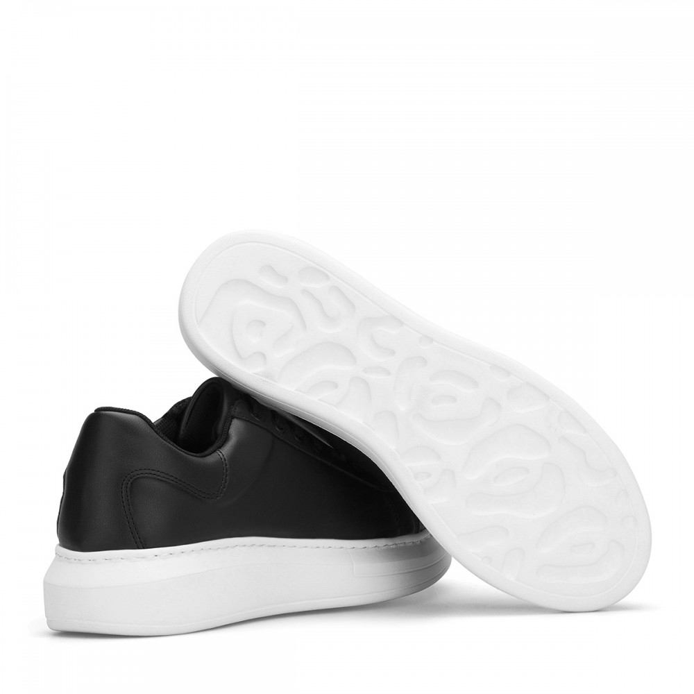 Mens Sneakers - Black White - Apollo