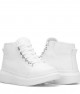 Men's High Top Sneakers - White - Enzo