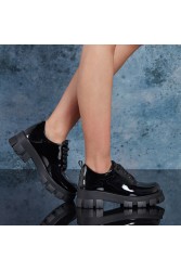 Women's Boots -Black Patent Leather- DS.MKA226