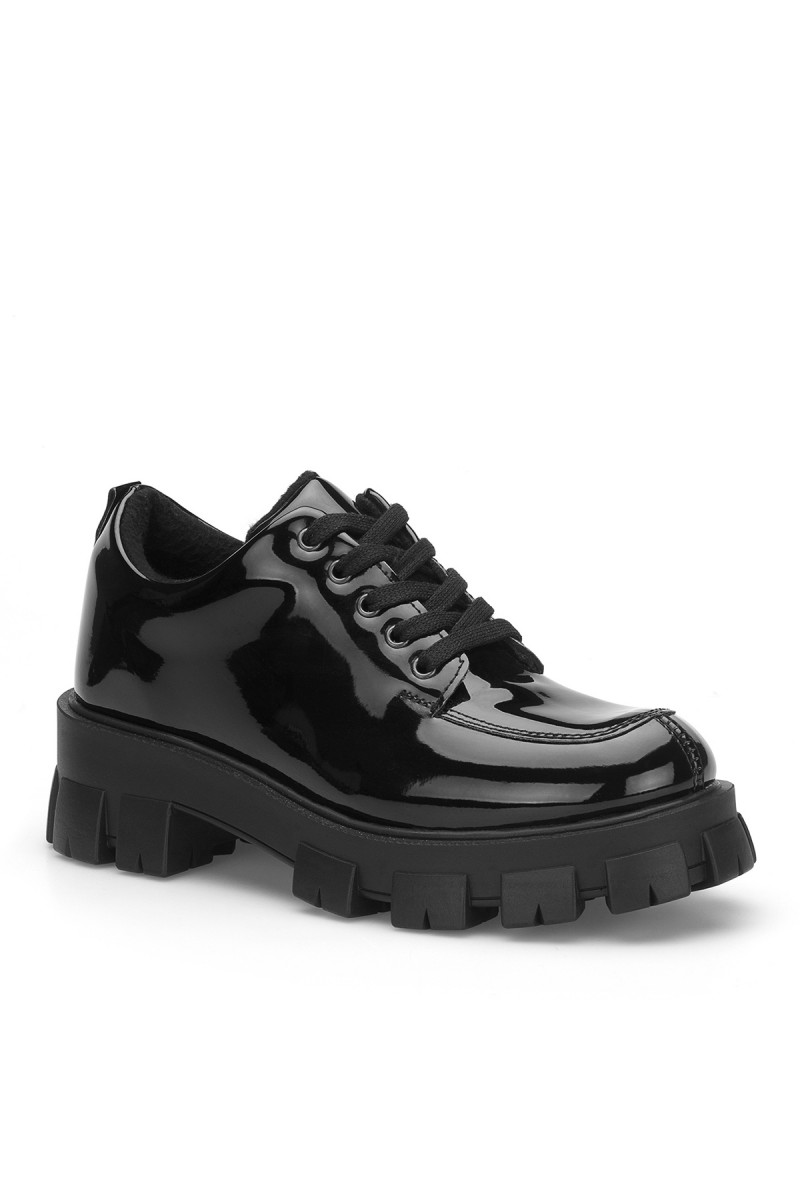 Women's Boots -Black Patent Leather- DS.MKA226