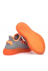 Unisex Sneakers - Gray Orange - DS.SPP