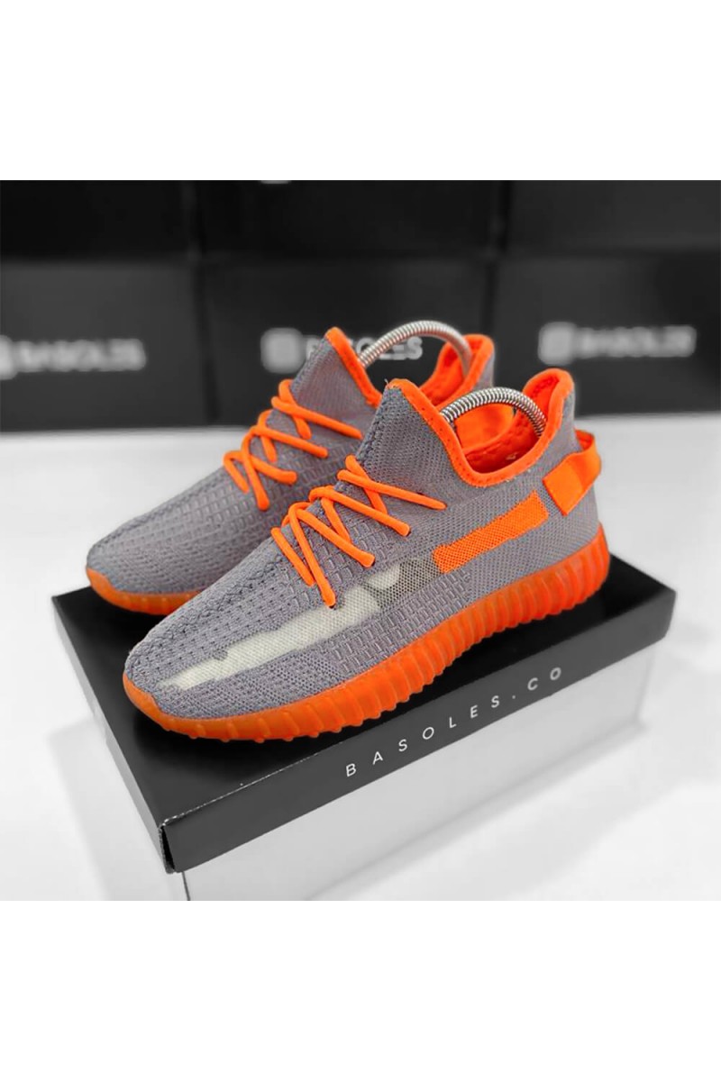 Unisex Sneakers - Gray Orange - DS.SPP