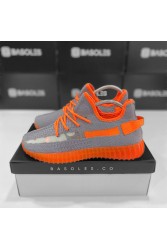 Unisex Sneakers - Gray Orange - DS.SPP