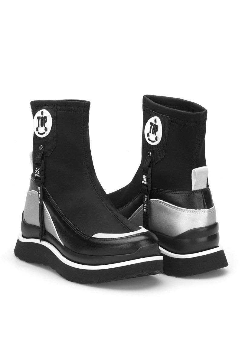 Women's Boots - Black White - DS.TPG
