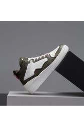 Women's High Top Sneakers - White Green - DS Violet