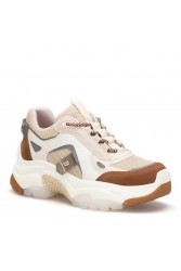 Womens Sneakers - Beige Tan - Linda