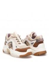 Womens Sneakers - Beige Tan - Linda