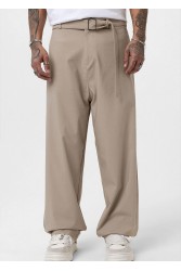 Men's Baggy Pants - Beige - V20 - 01