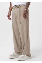 Men's Baggy Pants - Beige - V20 - 01