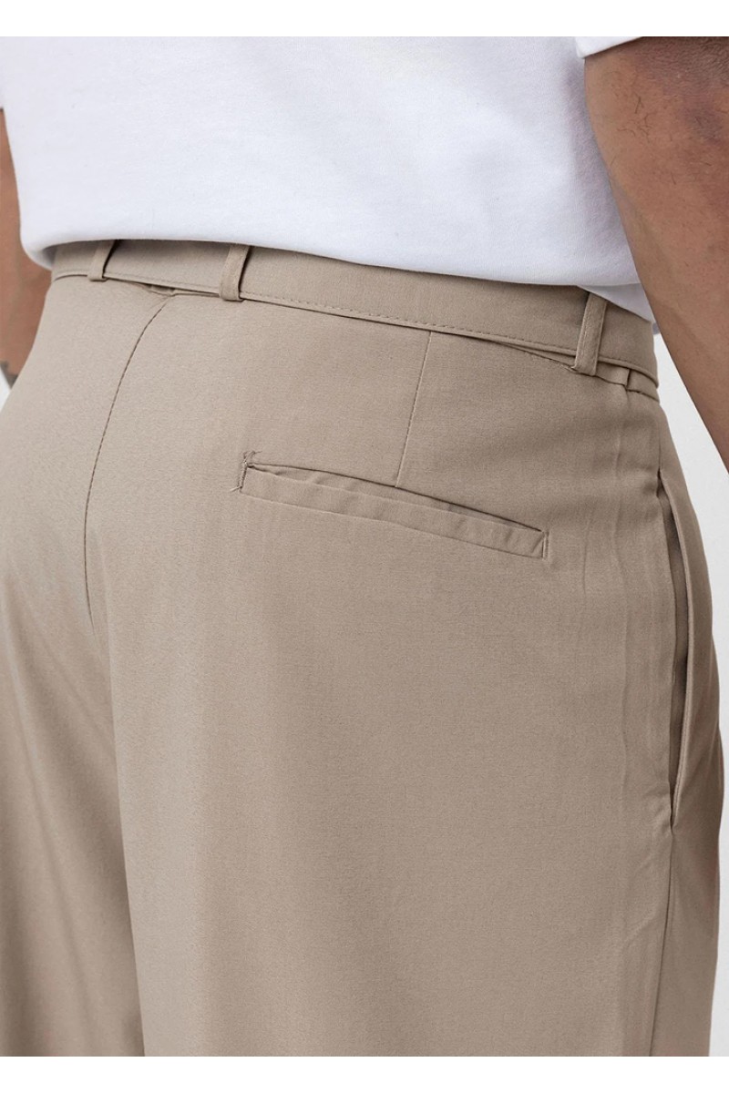 Men's Baggy Pants - Beige - V20 - 01