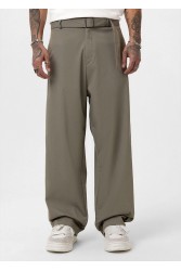 Men's Baggy Pants - Khaki - V20 - 01