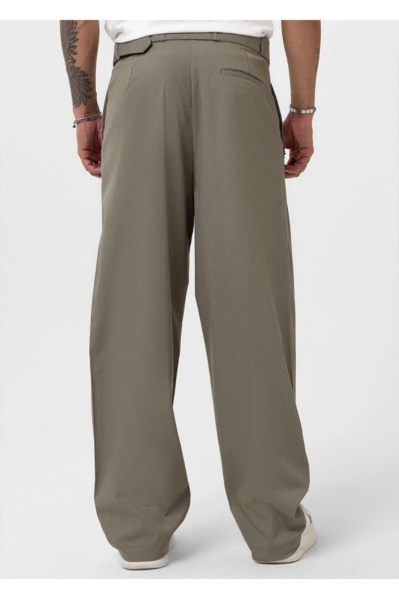 Men's Baggy Pants - Khaki - V20 - 01