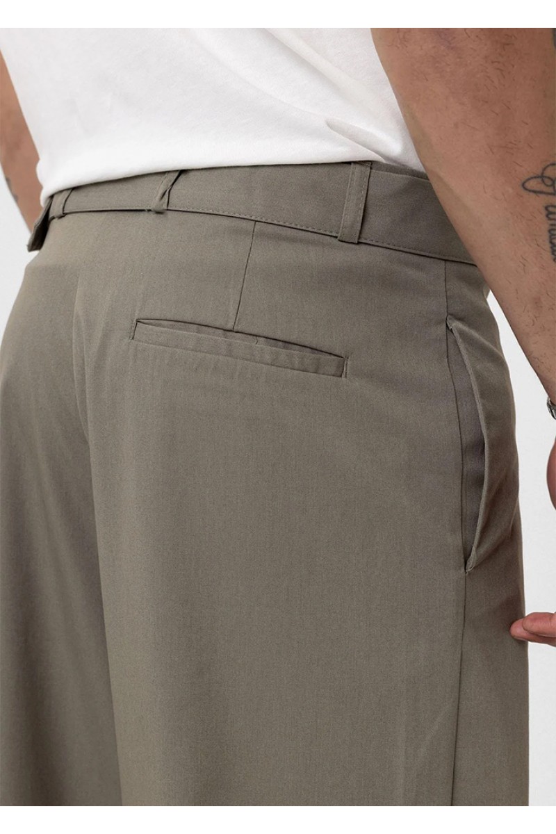 Men's Baggy Pants - Khaki - V20 - 01