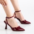 Mid Heel Shoes - Aster - Red