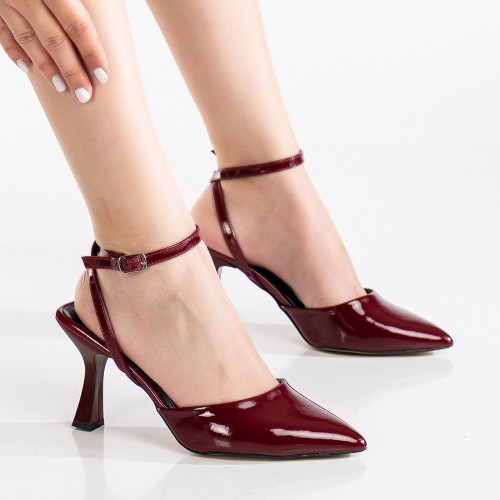 Mid Heel Shoes - Aster - Red