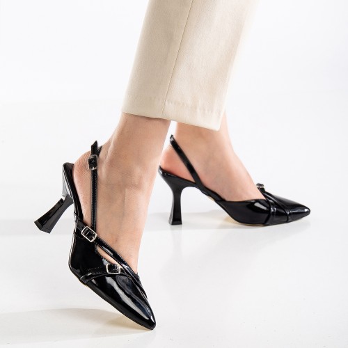 Mid Heel Shoes - Katrin - Black