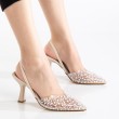 Mid Heel Shoes - Poppy - Beige