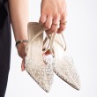 Mid Heel Shoes - Poppy - Beige